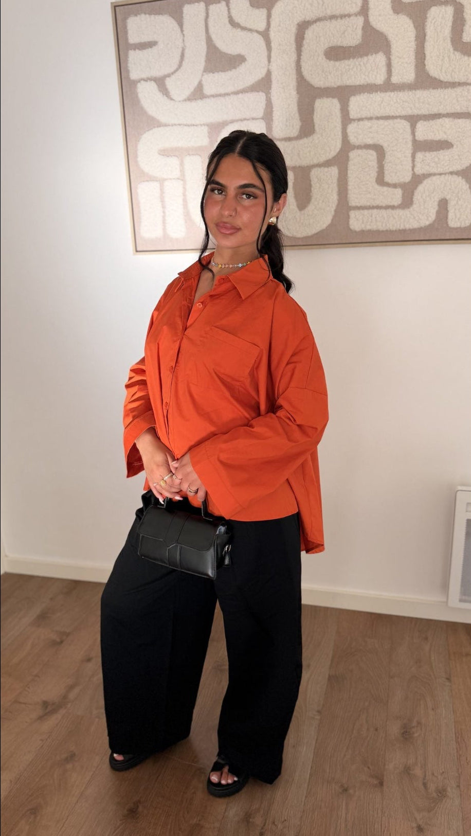 Chemise Leya orange  — Maison Nooria