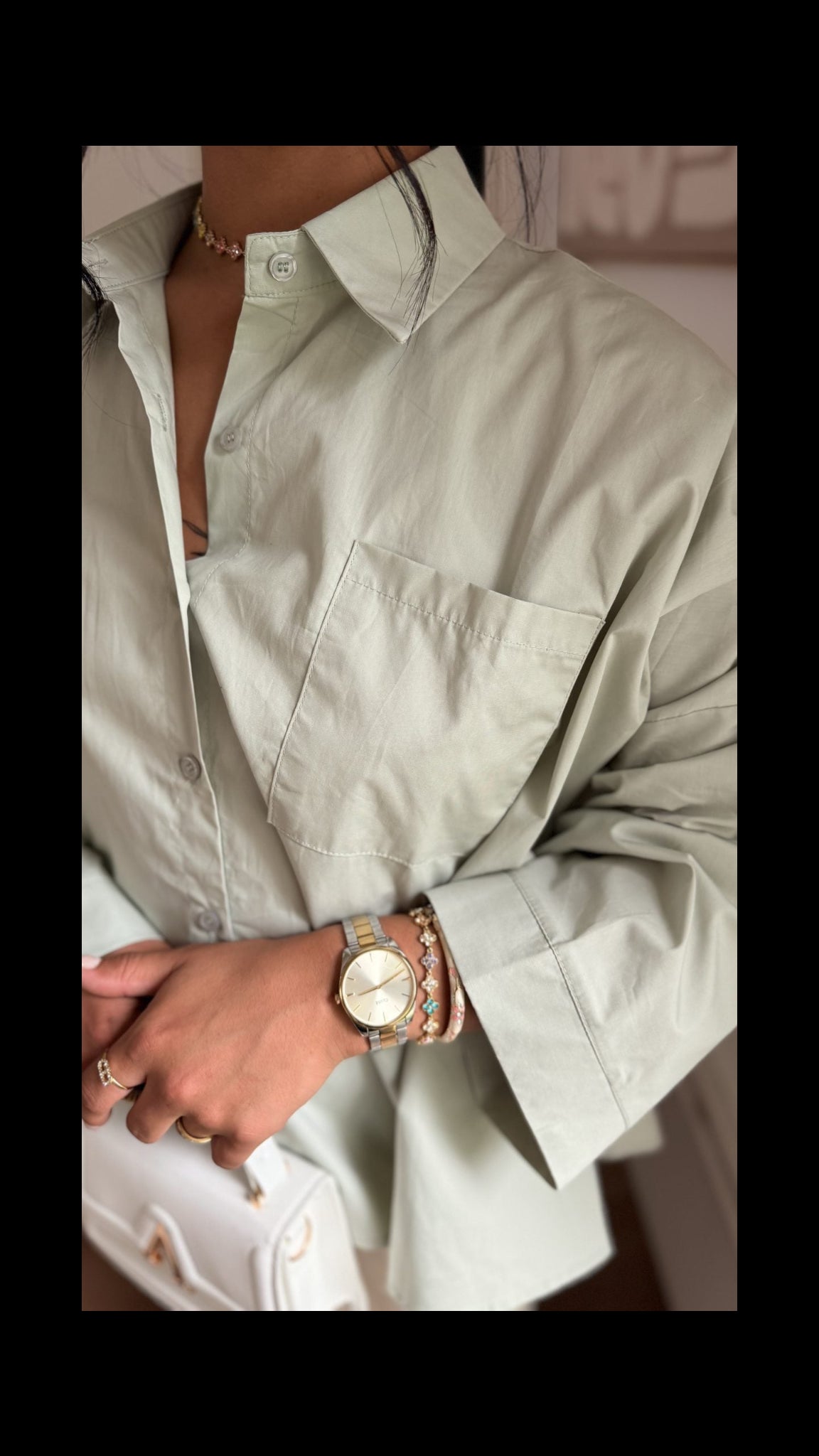 Chemise Leya verte - Maison Nooria