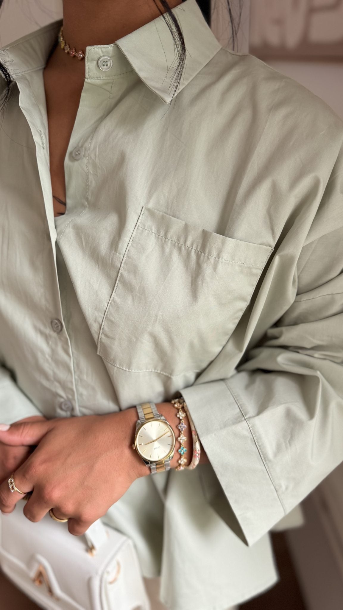 Chemise Leya verte - Maison Nooria