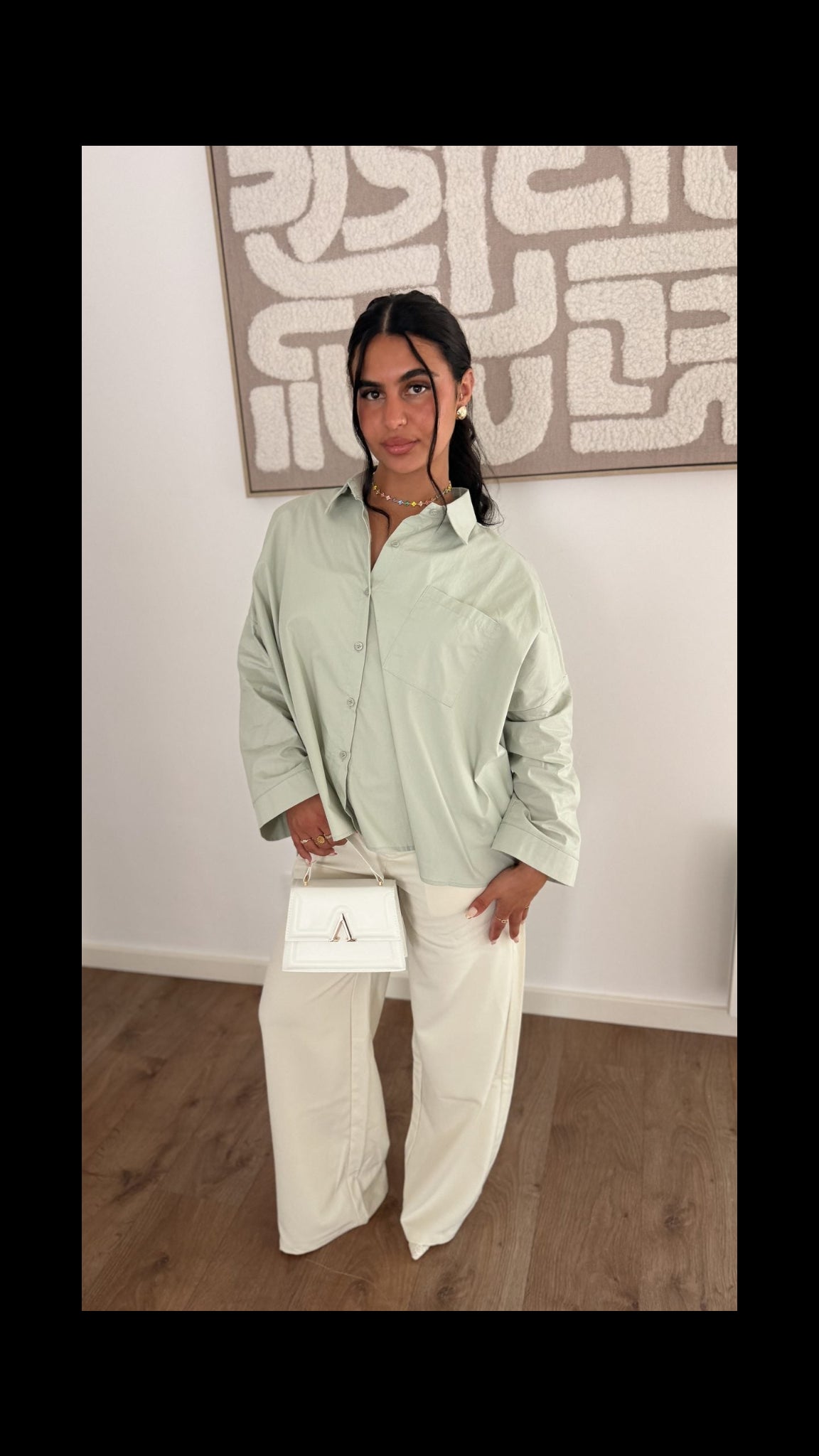 Chemise Leya verte - Maison Nooria