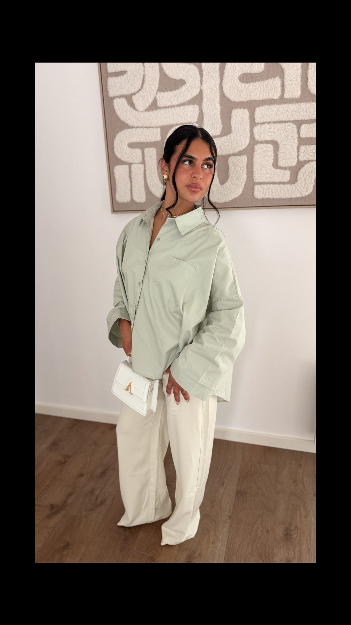 Chemise Leya verte - Maison Nooria