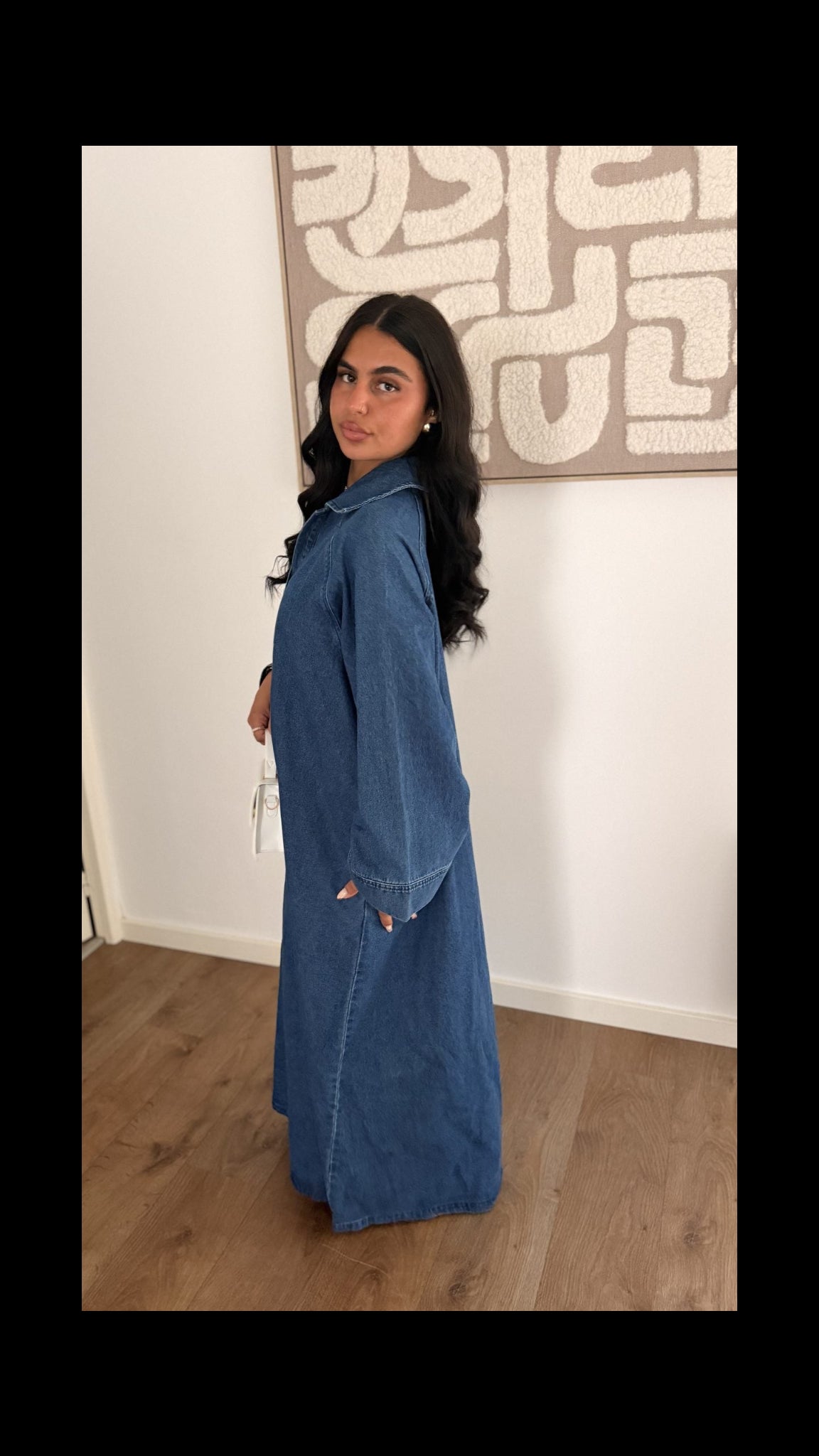 Robe Maya en jeans bleu - Maison Nooria