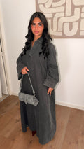 Robe Maya en jeans noir  — Maison Nooria