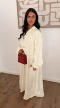 Robe Mila blanche — Maison Nooria