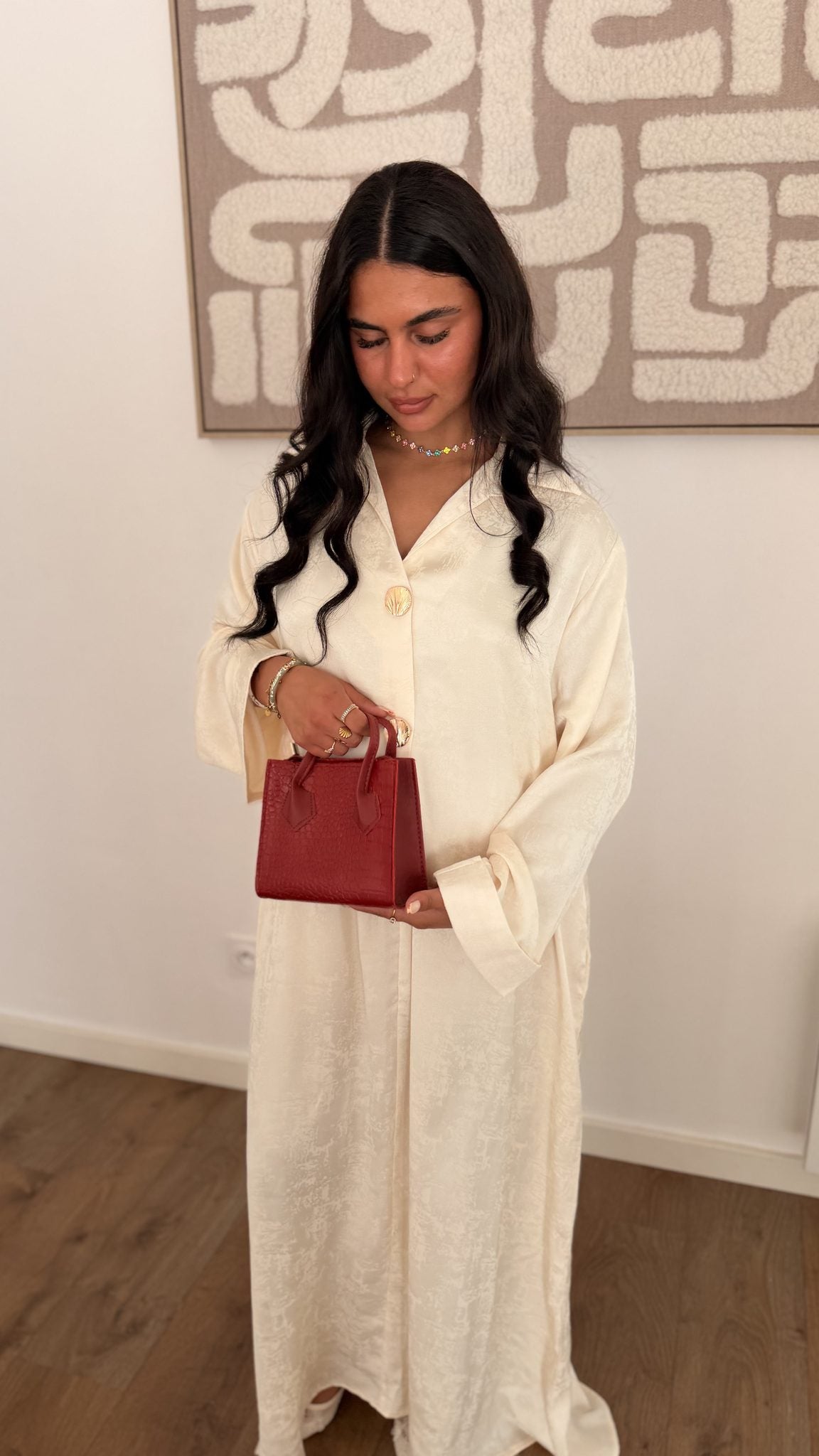 Robe Mila blanche — Maison Nooria