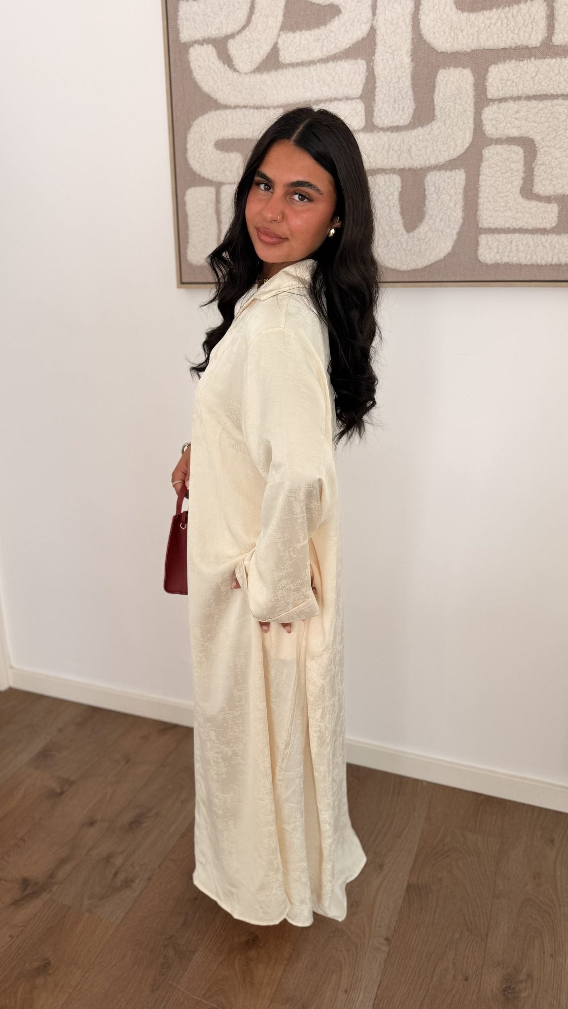Robe Mila blanche — Maison Nooria