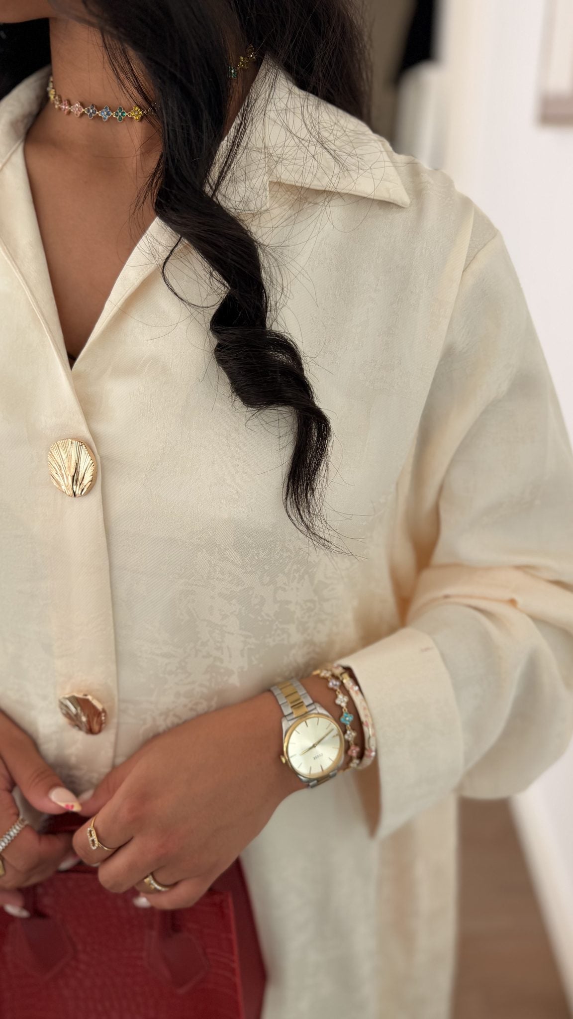 Robe Mila blanche — Maison Nooria