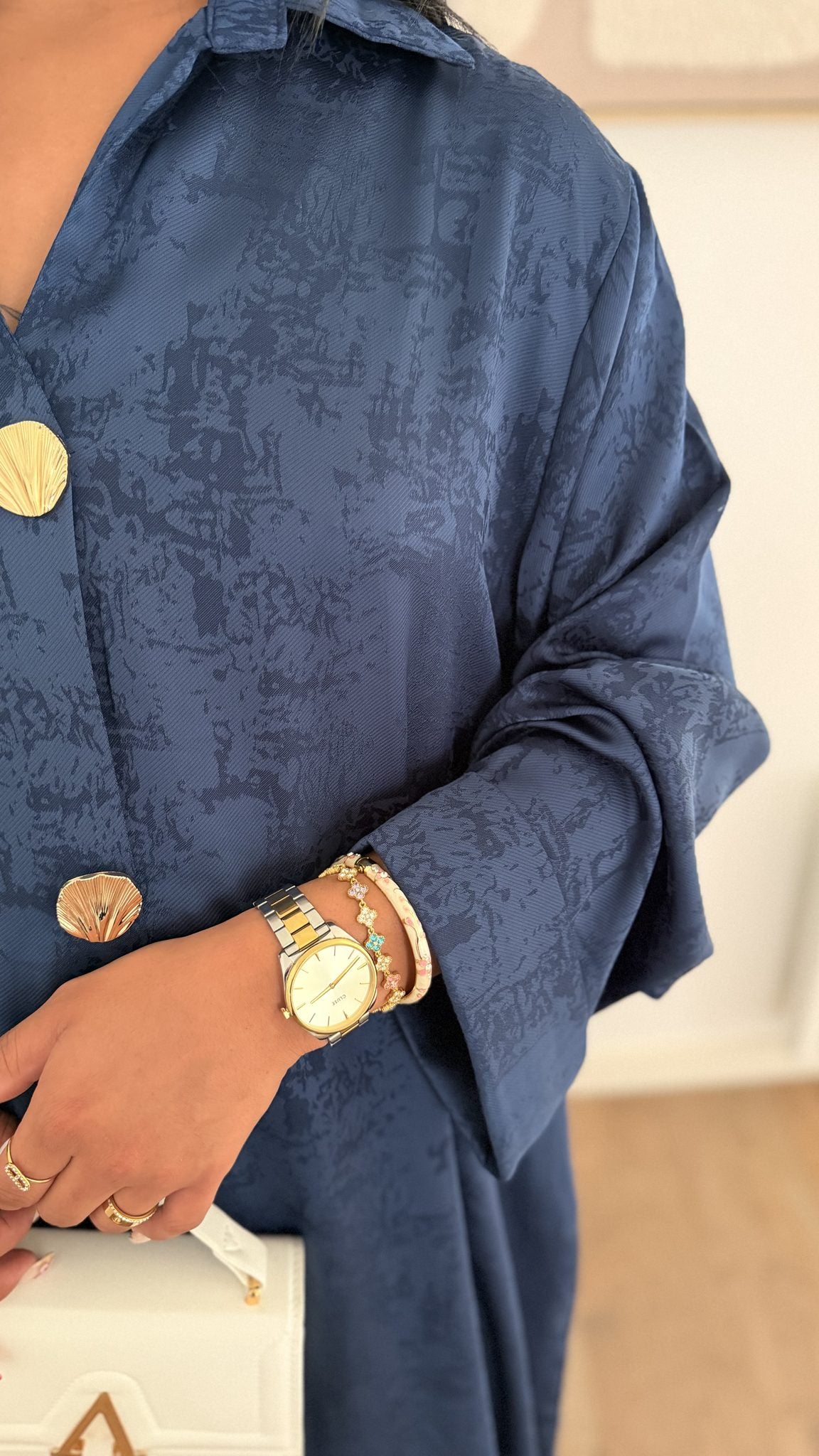 Robe Mila bleu nuit - Maison Nooria