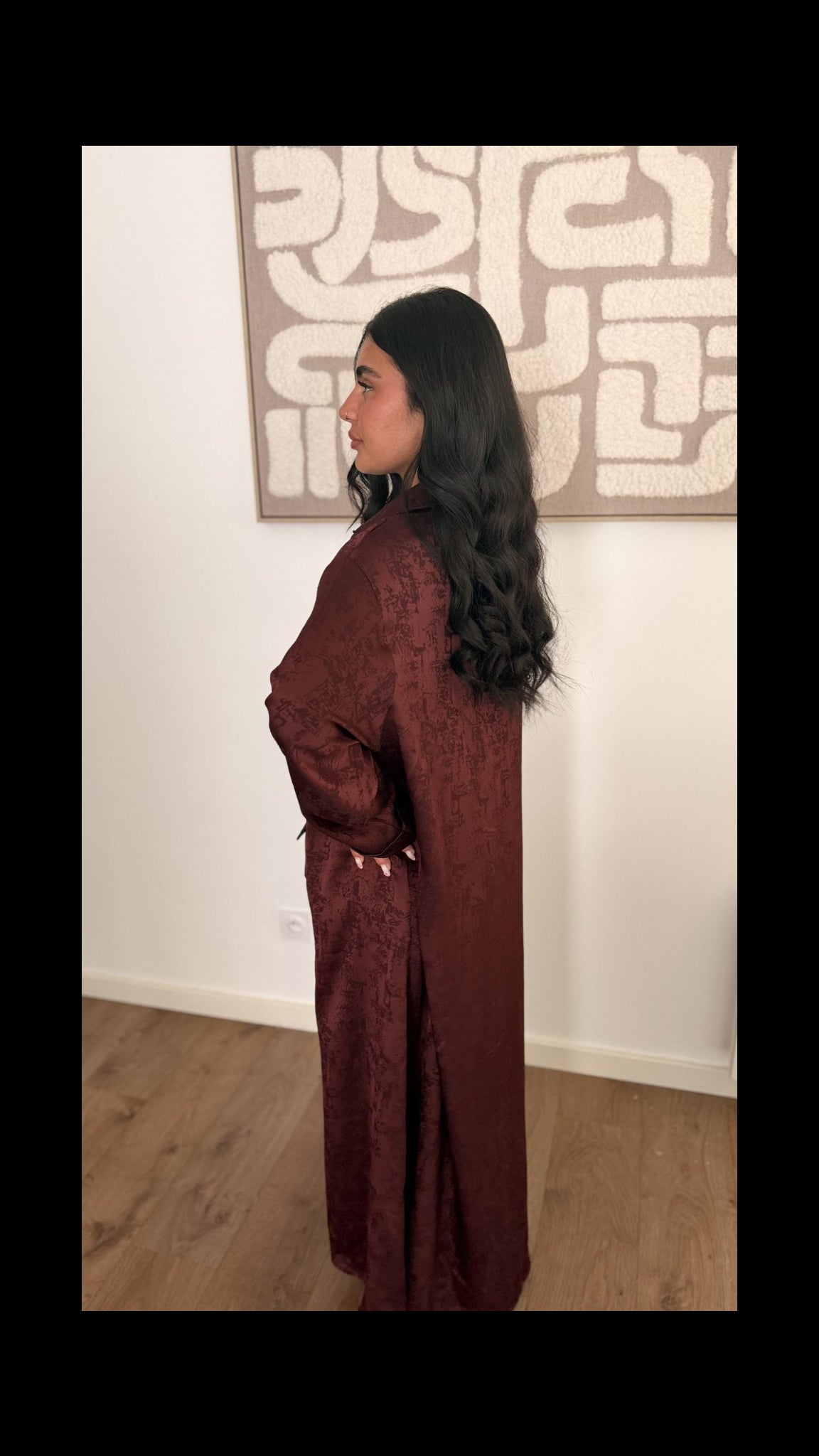 Robe Mila bordeaux - Maison Nooria