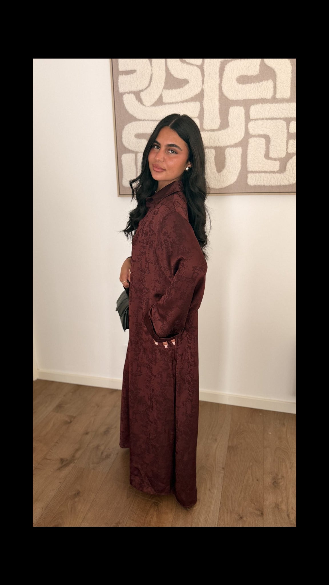 Robe Mila bordeaux - Maison Nooria