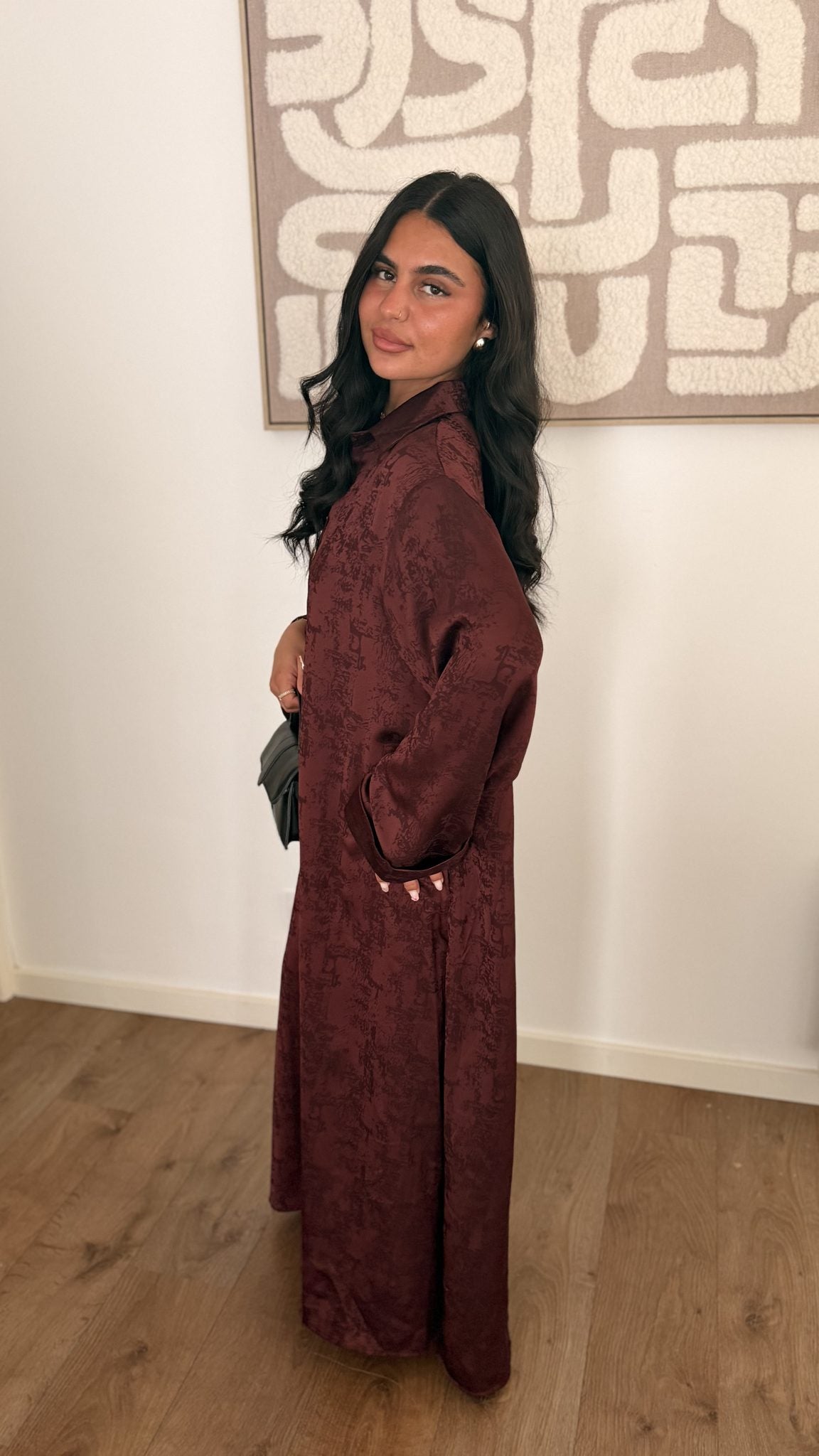 Robe Mila bordeaux - Maison Nooria