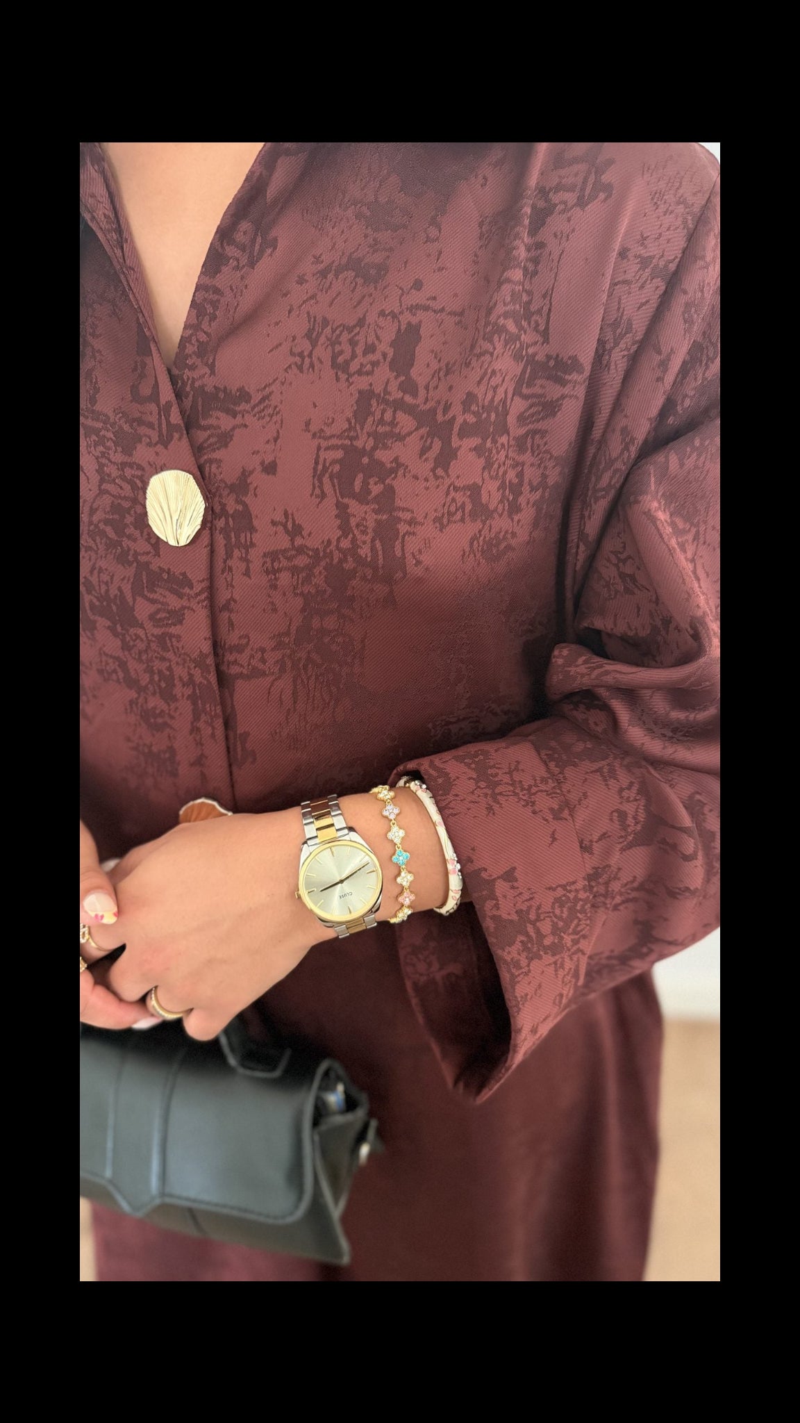 Robe Mila bordeaux - Maison Nooria
