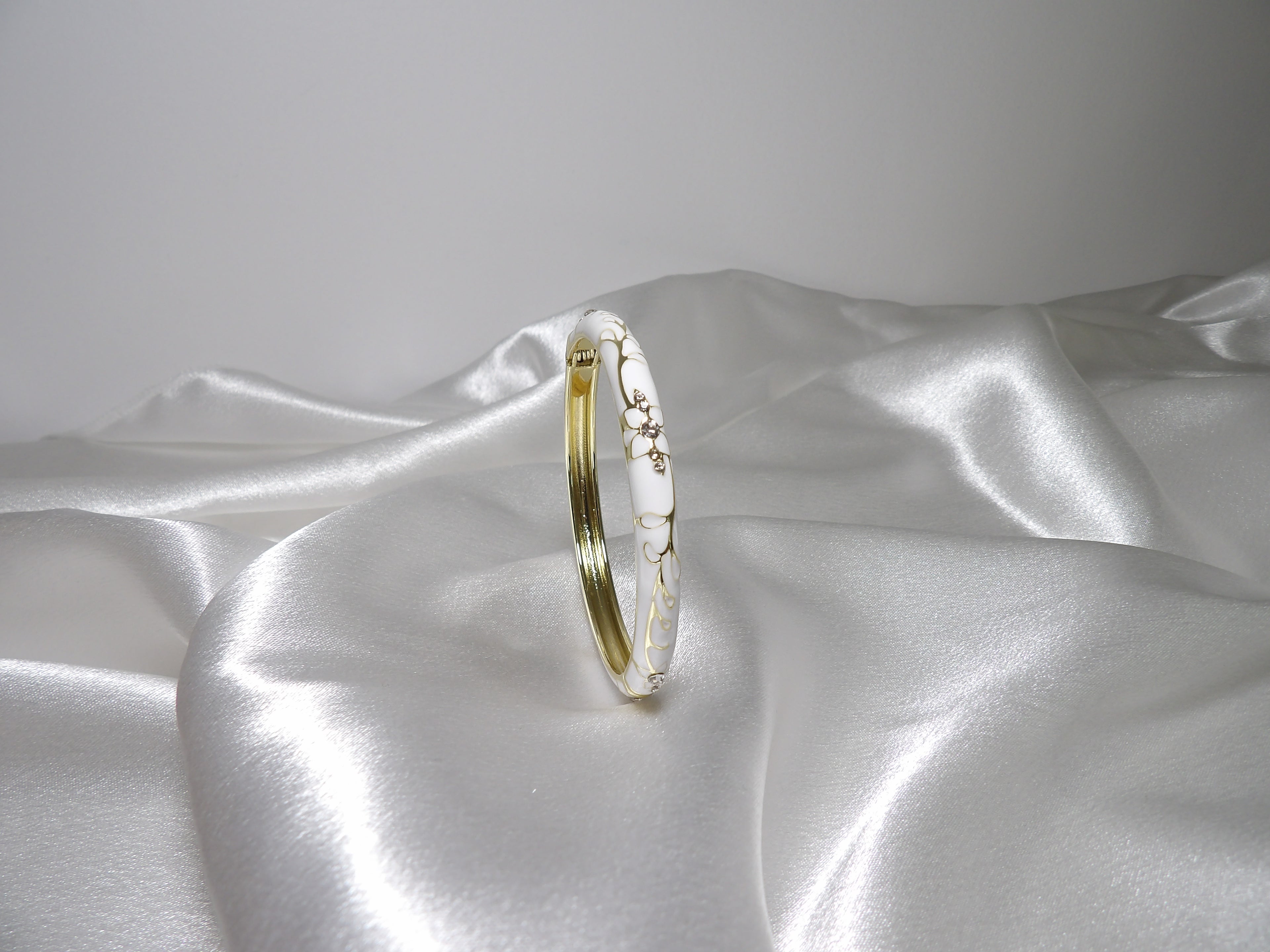 Bracelet jonc thaïlandais - fleur de siam