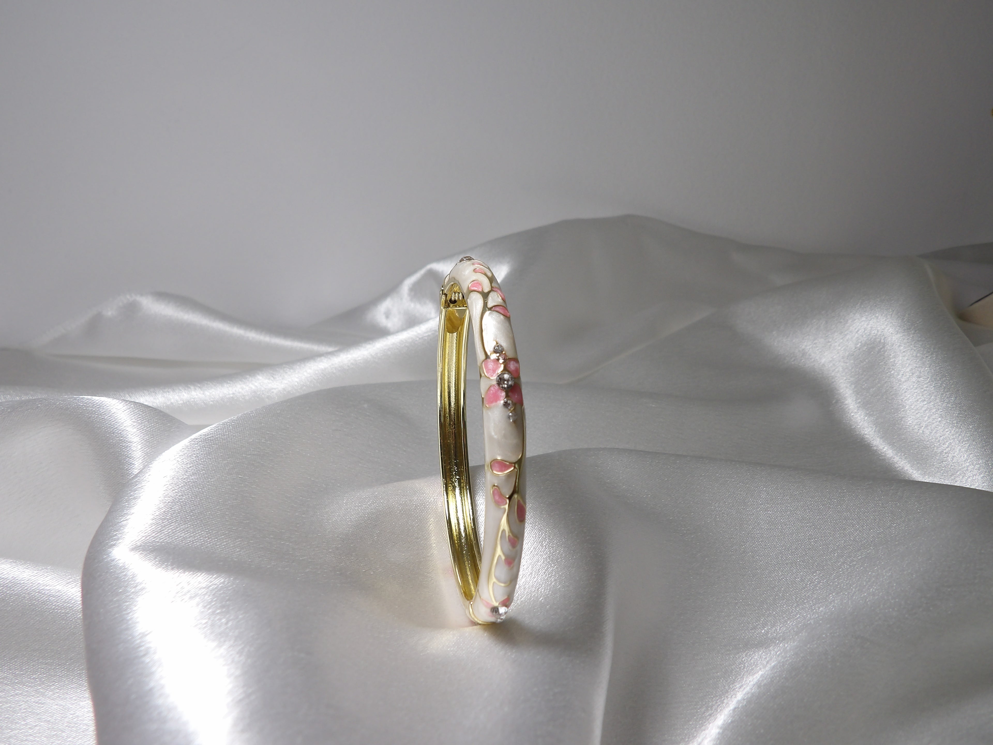 Bracelet jonc thaïlandais - fleur de siam