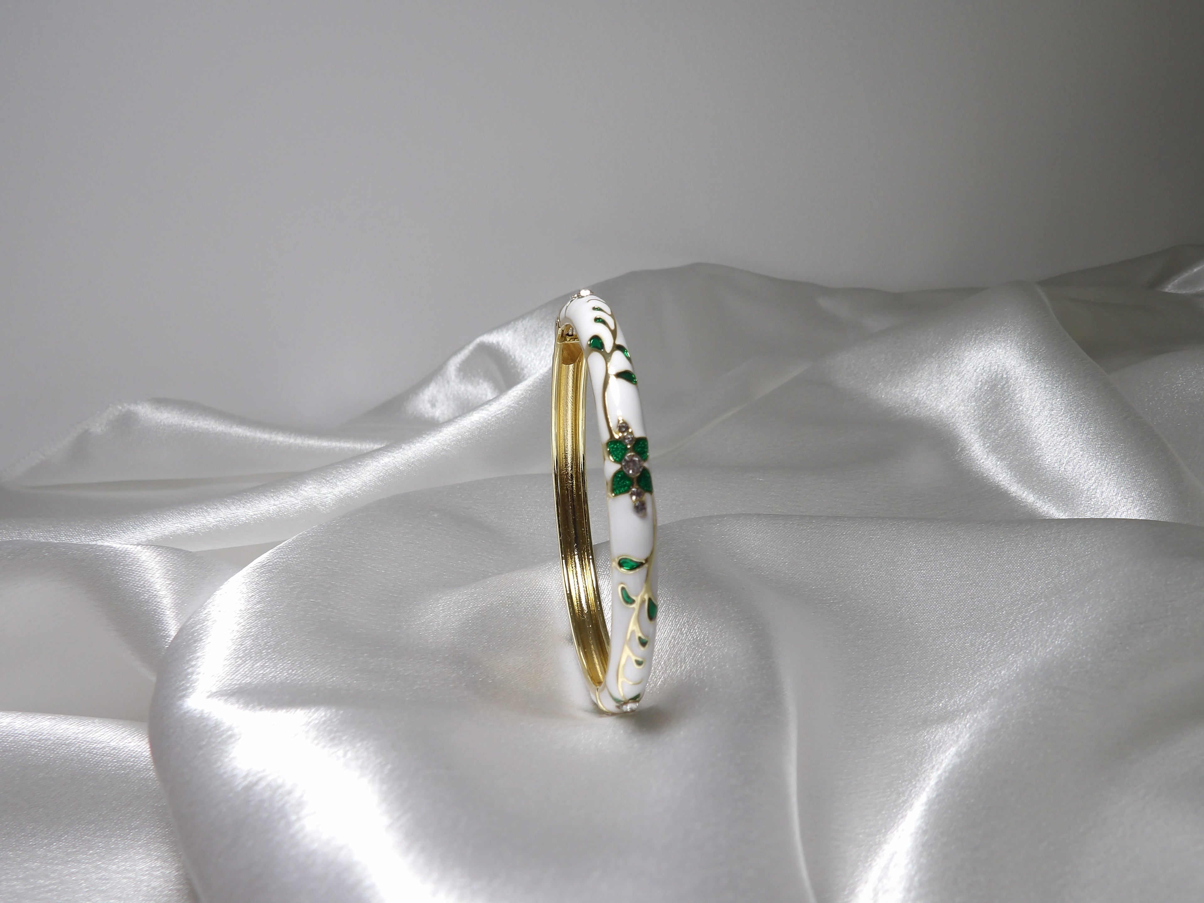 Bracelet jonc thaïlandais - fleur de siam